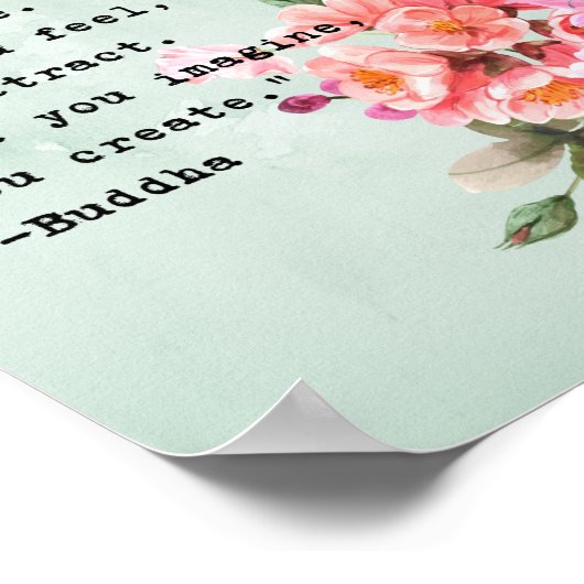 仏引用文ウォールアートポスター ポスター (角)