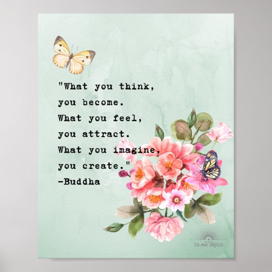 仏引用文ウォールアートポスター ポスター (正面)