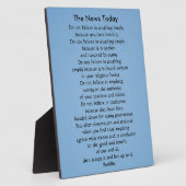 仏引用文今日の信じニュースではない フォトプラーク (側面)