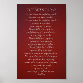 仏引用文今日の信じニュースではない ポスター