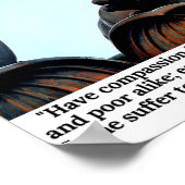 仏引用文：すべての存在に対して慈悲を持つ… ポスター (角)