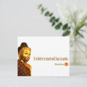 仏引用文:"それは良い旅行よりも良い ポストカード (スタンド正面)