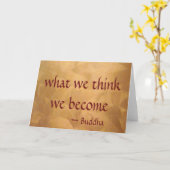 仏引用文、我々は何考えになるか カード (黄色い花)