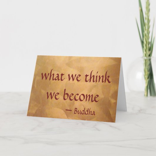 仏引用文、我々は何考えになるか カード (正面)