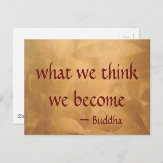 仏引用文、我々は何考えになるか ポストカード (正面/裏面)