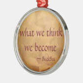 仏引用文、我々は何考えになるか メタルオーナメント (左)