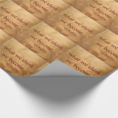 仏引用文、我々は何考えになるか ラッピングペーパー (角)