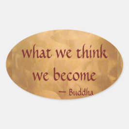 仏引用文、我々は何考えになるか 楕円形シール