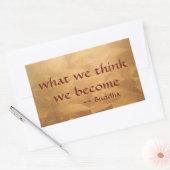 仏引用文、我々は何考えになるか 長方形シール (封筒)