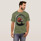 仏性の贈り物男性、女性、円窓、禅宗を巡る Tシャツ (正面フル)