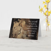 仏感動的引用文カード カード (黄色い花)