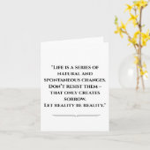 仏感動的引用文カード**名前を追加** カード (黄色い花)