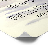 仏感動的引用文文字水色 ポスター (角)