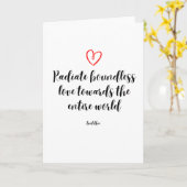 仏感動的引用文 カード (黄色い花)