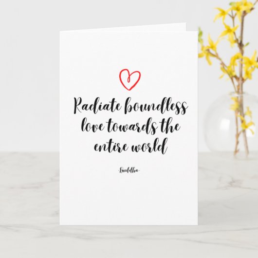 仏感動的引用文 カード (黄色い花)