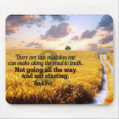 仏感動的引用文"真実への道" マウスパッド (正面)