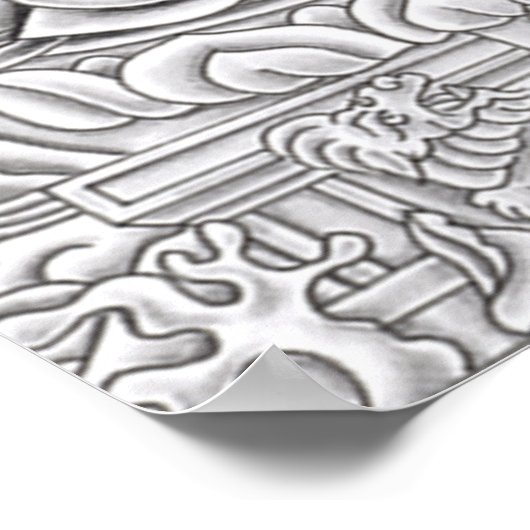 仏慈悲プリント ポスター (角)