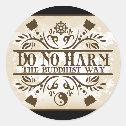 仏教のやり方 ラウンドシール (正面)