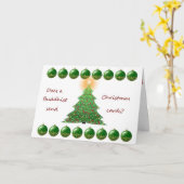 仏教のクリスマス カード (黄色い花)