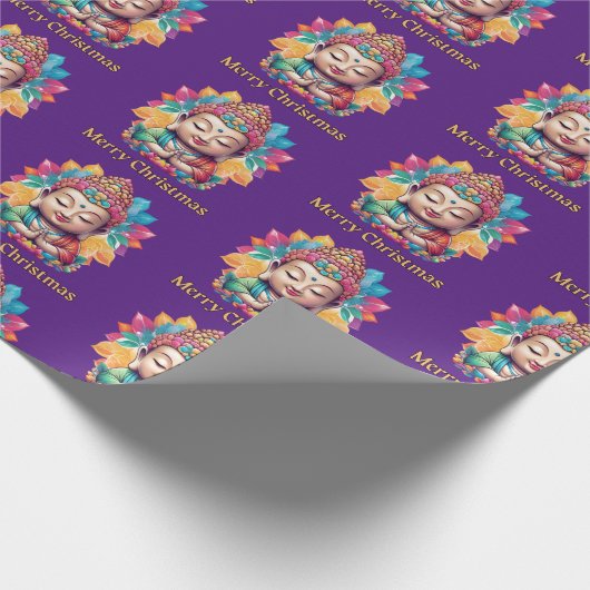 仏教のクリスマス ラッピングペーパー (角)