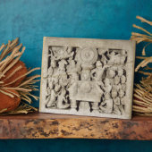 仏教のシンボルの崇拝アマラヴァティ（李） フォトプラーク (側面)