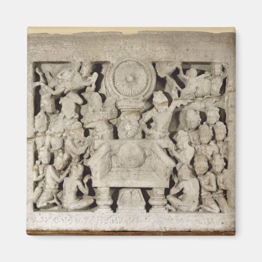 仏教のシンボルの崇拝アマラヴァティ(李) マグネット (正面)
