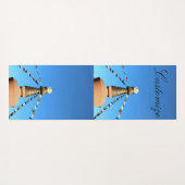 仏教のストゥーパと祈りの言葉フラグThunder_Cove ヨガマット (裏面(横))