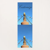 仏教のストゥーパと祈りの言葉フラグThunder_Cove ヨガマット (裏面)