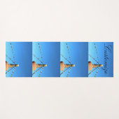 仏教のストゥーパと祈りの言葉フラグThunder_Cove ヨガマット (正面(横))