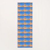 仏教のストゥーパと祈りの言葉フラグThunder_Cove ヨガマット (裏面)