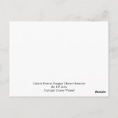 仏教のドアカラフルチベット修道院 ポストカード (裏面)