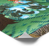 仏教のプリント – 九精神的なabidings Samatha ポスター (角)