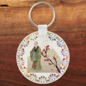 仏教の僧キーチェーン キーホルダー (正面)