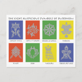 仏教の八殊勝 ポストカード