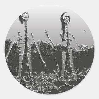 仏教の地獄のシール ラウンドシール