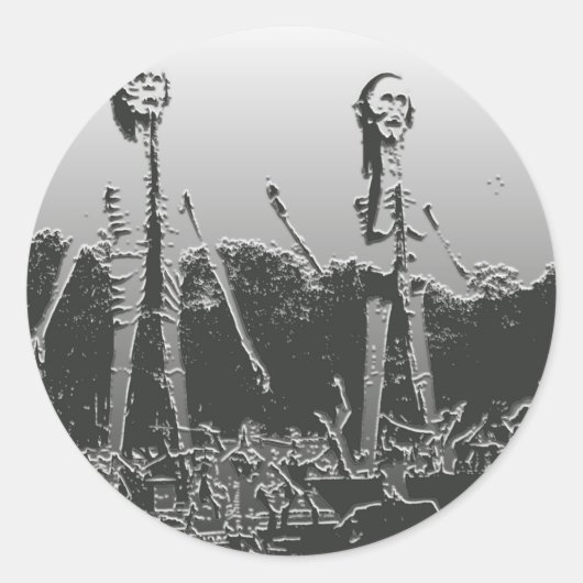 仏教の地獄のシール ラウンドシール (正面)