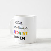 仏教の女性 コーヒーマグカップ (正面左)