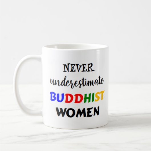 仏教の女性 コーヒーマグカップ (左)