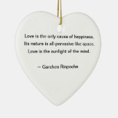 仏教の引用文のユリのオーナメント セラミックオーナメント (右)