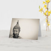 仏教の挨拶状 カード (黄色い花)