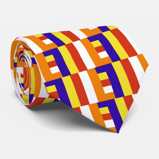 仏教の旗のタイ ネクタイ (ロール)