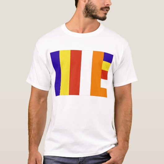 仏教の旗のTシャツ Tシャツ (正面)