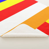 仏教の旗色の仏教の象徴仏日 シェルパブランケット (3/4)