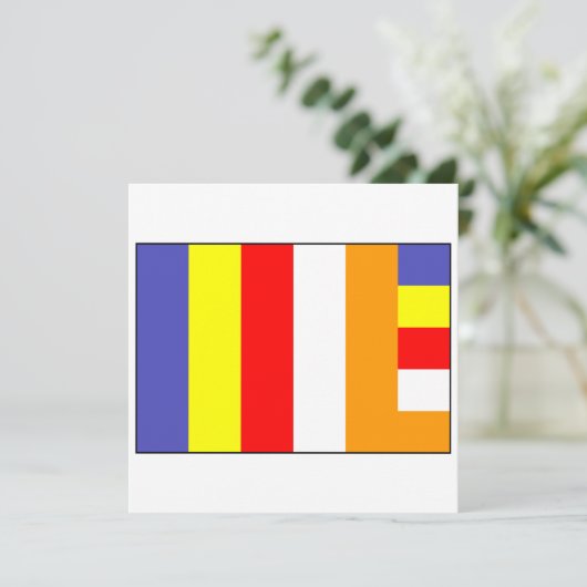 仏教の旗 招待状 (スタンド正面)