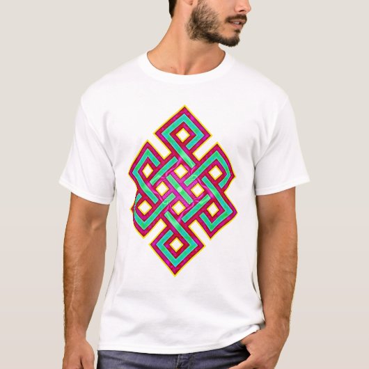 仏教の永遠の結び目 Tシャツ (正面)