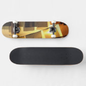 仏教の祈りの言葉の夕暮れ スケートボード (横)