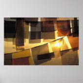 仏教の祈りの言葉の夕暮れ ポスター (正面)