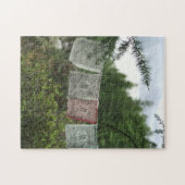 仏教の祈りの言葉フラッグズイントゥヴァパズル ジグソーパズル (横)