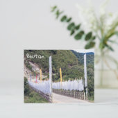 仏教の祈り旗 - ブータン ポストカード (スタンド正面)