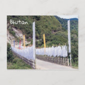 仏教の祈り旗 - ブータン ポストカード (正面)